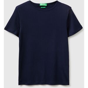 United Colors of Benetton Benetton, Camiseta De Cuello Redondo De Corte Entallado, Azul Oscuro, Mujer Dark Blue (XS) United Colors of Benetton Benetton, Camiseta De Cuello Redondo De Corte Entallado, Azul Oscuro, Mujer Dark Blue (XS)