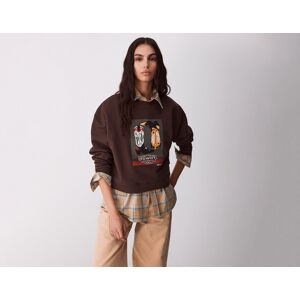 United Colors of Benetton Benetton, Sudadera Con Estampado Occidental, Marrón, Mujer Brown (XS) United Colors of Benetton Benetton, Sudadera Con Estampado Occidental, Marrón, Mujer Brown (XS)