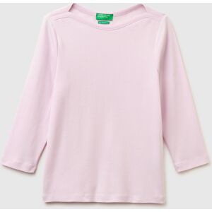 United Colors of Benetton Benetton, Camiseta De Cuello Barco De Corte Entallado, Rosa Palo, Mujer Soft Pink (XL) United Colors of Benetton Benetton, Camiseta De Cuello Barco De Corte Entallado, Rosa Palo, Mujer Soft Pink (XL)
