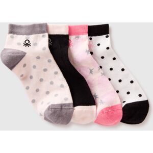 United Colors of Benetton Benetton, Cuatro Calcetines Cortos Estampados, Multicolor, Niños Multi-color (11-12) United Colors of Benetton Benetton, Cuatro Calcetines Cortos Estampados, Multicolor, Niños Multi-color (11-12)