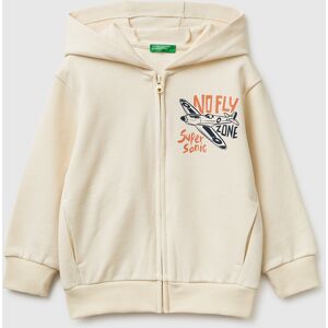United Colors of Benetton Benetton, Sudadera Con Capucha Estampada, Blanco Crema, Niños Creamy White (12-18) United Colors of Benetton Benetton, Sudadera Con Capucha Estampada, Blanco Crema, Niños Creamy White (12-18)