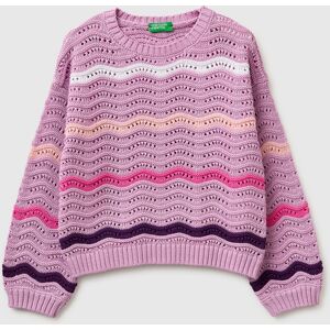United Colors of Benetton Benetton, Suéter Con Rayas Multicolores, Lila, Niños Lilac (18-24) United Colors of Benetton Benetton, Suéter Con Rayas Multicolores, Lila, Niños Lilac (18-24)