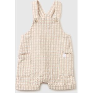 United Colors of Benetton Benetton, Mono De Lino A Cuadros, Beige, Niños Beige (1-3) United Colors of Benetton Benetton, Mono De Lino A Cuadros, Beige, Niños Beige (1-3)