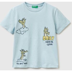 United Colors of Benetton Benetton, Camiseta De Cuello Redondo Con Estampado, Celeste, Niños Sky Blue (12-18) United Colors of Benetton Benetton, Camiseta De Cuello Redondo Con Estampado, Celeste, Niños Sky Blue (12-18)