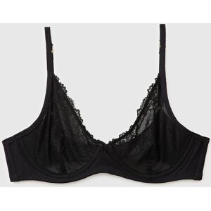 United Colors of Benetton Benetton, Sujetador Triangular Con Encaje, Negro, Mujer Black (100) United Colors of Benetton Benetton, Sujetador Triangular Con Encaje, Negro, Mujer Black (100)