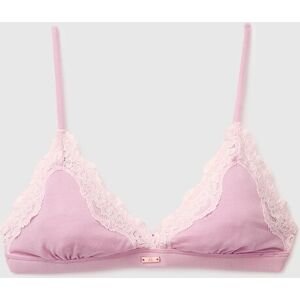 United Colors of Benetton Benetton, Sujetador Triangular De Mezcla De Seda Con Encaje, Rosa, Mujer Pink (100) United Colors of Benetton Benetton, Sujetador Triangular De Mezcla De Seda Con Encaje, Rosa, Mujer Pink (100)
