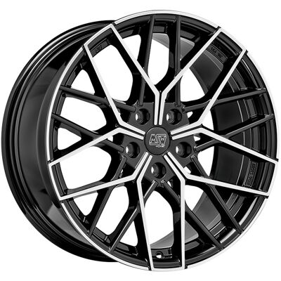 Llantas MSW 74 8,5x18 ET 40 5x112 Negro Brillante Pulido - Ruedas Llantas MSW 74 8,5x18 ET 40 5x112 Negro Brillante Pulido - Ruedas