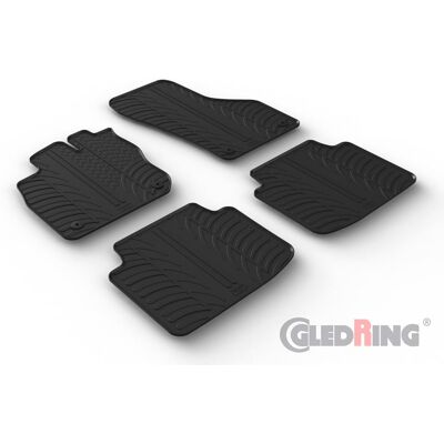 GLEDRING Alfombrillas de Goma para Skoda SuperB IV - 4 piezas + Clips GLEDRING Alfombrillas de Goma para Skoda SuperB IV - 4 piezas + Clips