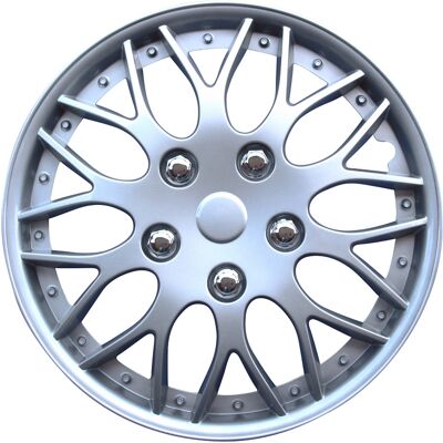 Autostyle Missouri Cubierta de Rueda Plateada de 14 Pulgadas - Cubierta de rueda Autostyle Missouri Cubierta de Rueda Plateada de 14 Pulgadas - Cubierta de rueda