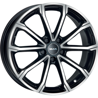 Mak DaVinci 6.5x16 5x112 ET43 Rueda Negra Mak DaVinci 6.5x16 5x112 ET43 Rueda Negra