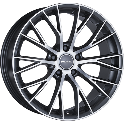 MAK WHEELS LLANTA MAK MUNCHEN 20 X 8.50 ET 25 5X120 Buje: 72,6 GUN METALLIC MIRRO MAK WHEELS LLANTA MAK MUNCHEN 20 X 8.50 ET 25 5X120 Buje: 72,6 GUN METALLIC MIRRO