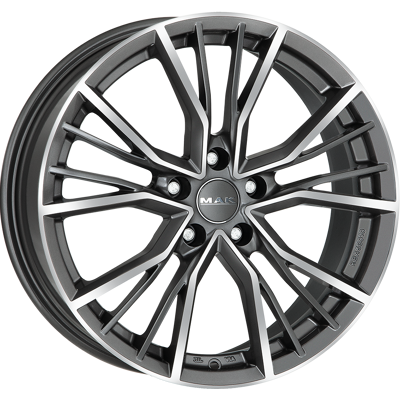 Rueda MAK 21x9.50 Gun Metallic Mirror Face - Rueda Rueda MAK 21x9.50 Gun Metallic Mirror Face - Rueda