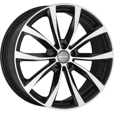 MAK WOLF Espejo Negro 16X6.50 ET42 5X100 Llanta Italiana - Ruedas MAK WOLF Espejo Negro 16X6.50 ET42 5X100 Llanta Italiana - Ruedas