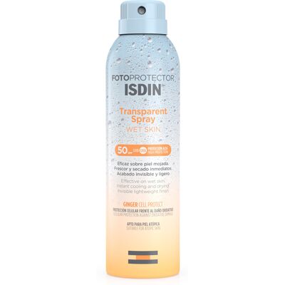 Isdin Fotoprotector Transparent Spray Wet Skin SPF 50 250 ml Isdin Fotoprotector Transparent Spray Wet Skin SPF 50 250 ml