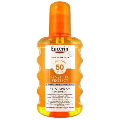 Eucerin Sensitive Protect Sun Spray Transparente SPF 50+ 200 ml Eucerin Sensitive Protect Sun Spray Transparente SPF 50+ 200 ml
