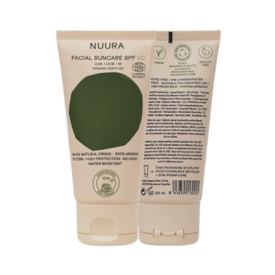 Crema Solar Facial SPF50 Nuura - Protección Alta Crema Solar Facial SPF50 Nuura - Protección Alta
