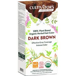 Cultivators Tinte de Cabello Orgánico con Hierbas 100 gr Dark Brown. Cultivators Tinte de Cabello Orgánico con Hierbas 100 gr Dark Brown.