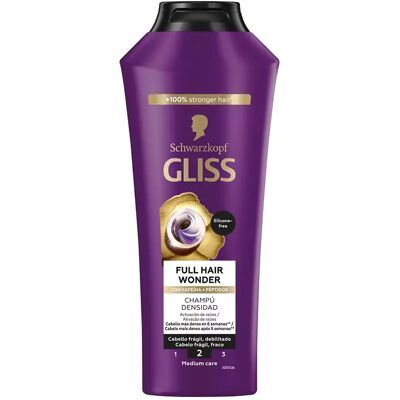 Schwarzkopf Gliss Full Hair Wonder Champú Densidad 400 ml Schwarzkopf Gliss Full Hair Wonder Champú Densidad 400 ml