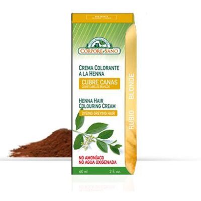 Corpore Sano Crema Colorante a la Henna 60 ml Rubio Corpore Sano Crema Colorante a la Henna 60 ml Rubio