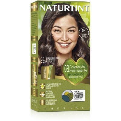 Naturtint Gel Coloración Permanente Tinte sin amoniaco 5N Castaño Naturtint Gel Coloración Permanente Tinte sin amoniaco 5N Castaño
