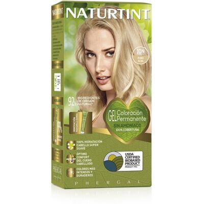 Naturtint Gel Coloración Permanente Tinte sin amoniaco 10N Rubio Alba Naturtint Gel Coloración Permanente Tinte sin amoniaco 10N Rubio Alba