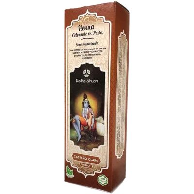 Radhe Shyam Henna Castaño Claro 200 ml - Pasta de Henna para Cabello Radhe Shyam Henna Castaño Claro 200 ml - Pasta de Henna para Cabello