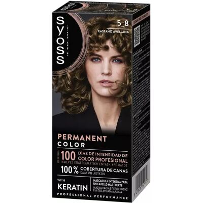 Syoss Permanent Color 1 Unidad 5.8-Castaño Avellana Syoss Permanent Color 1 Unidad 5.8-Castaño Avellana