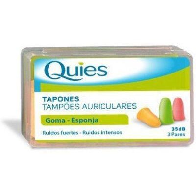 Deiters Quies Tapones Goma 6 Unidades Deiters Quies Tapones Goma 6 Unidades