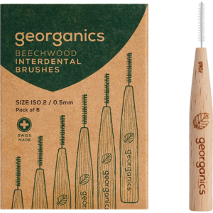 Georganics Cepillo Interdental Madera De Haya 2 Georganics Cepillo Interdental Madera De Haya 2
