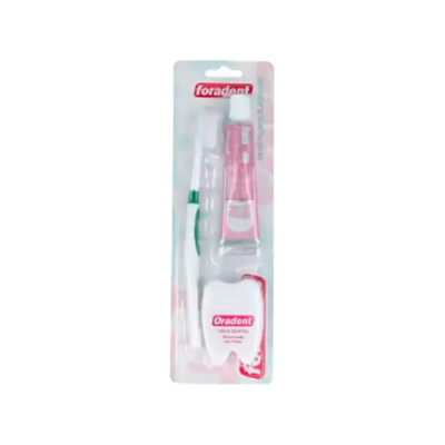 Foradent Oradent Plus Cepillo + Seda Dental + Pasta - Kit de Cuidado Dental Foradent Oradent Plus Cepillo + Seda Dental + Pasta - Kit de Cuidado Dental