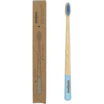 Mínima Organics Cepillo de Bambú Azul Mínima Organics Cepillo de Bambú Azul