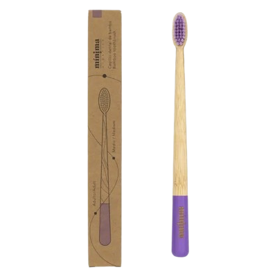 Mínima Organics Cepillo de Bambú Lila Mínima Organics Cepillo de Bambú Lila