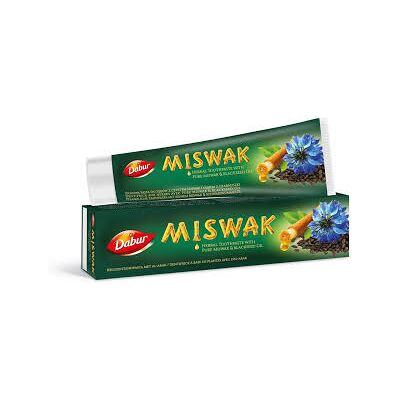 Pasta de Dientes Miswak Semilla Negra Dabur - Limpieza Profunda Pasta de Dientes Miswak Semilla Negra Dabur - Limpieza Profunda
