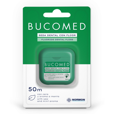Normon Bucomed Hilo Dental con Flúor 50 ml Menta Normon Bucomed Hilo Dental con Flúor 50 ml Menta