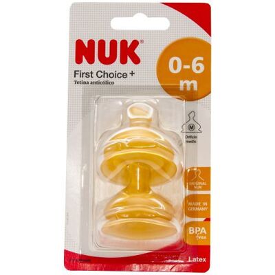 Chupete Nuk de Látex Boca Ancha - 2 unidades Chupete Nuk de Látex Boca Ancha - 2 unidades