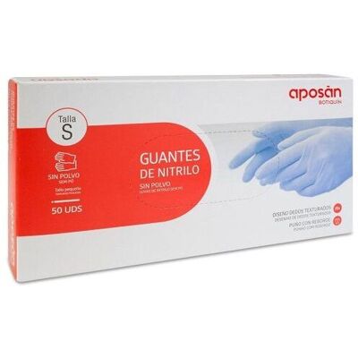 Aposán Botiquín Guantes De Nitrilo Sin Polvo Talla S 50 Unidades Aposán Botiquín Guantes De Nitrilo Sin Polvo Talla S 50 Unidades