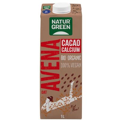 Bebida de avena y cacao con calcio - Naturgreen Bebida de avena y cacao con calcio - Naturgreen