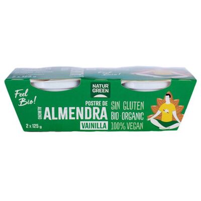Naturl Green Postre de Almendra y Vainilla Bio 2x125g Naturl Green Postre de Almendra y Vainilla Bio 2x125g