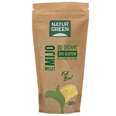 Naturgreen Mijo Orgánico Sin Gluten Rico en Nutrientes - Cereal Naturgreen Mijo Orgánico Sin Gluten Rico en Nutrientes - Cereal