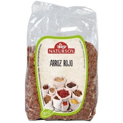 Arroz Rojo Natursoy - Orgánico, 500g, Dieta Mediterránea Arroz Rojo Natursoy - Orgánico, 500g, Dieta Mediterránea