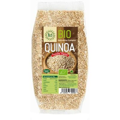 Sol Natural Quinoa Bio 500 g - Quinoa - Certificado ecológico, Alto en proteínas Sol Natural Quinoa Bio 500 g - Quinoa - Certificado ecológico, Alto en proteínas