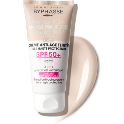 Byphasse Crema Facial Antiedad Con Color SPF50+ 50 ml Light Byphasse Crema Facial Antiedad Con Color SPF50+ 50 ml Light