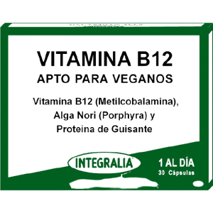 Capsulas Veganas de B12 de Integralia - Suplemento de Vitamina B12 Capsulas Veganas de B12 de Integralia - Suplemento de Vitamina B12