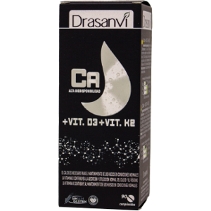 Drasanvi Mineral Calcio Vitamina D3 K2 90 Cápsulas Drasanvi Mineral Calcio Vitamina D3 K2 90 Cápsulas