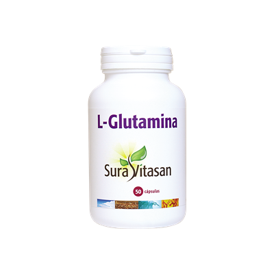 Sura Vitasan L-Glutamina - Suplemento Alimenticio - 50 Cápsulas Sura Vitasan L-Glutamina - Suplemento Alimenticio - 50 Cápsulas