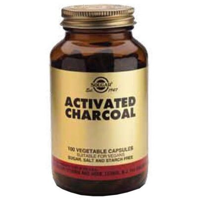Carbón Vegetal Activado Solgar - 100 Cápsulas Carbón Vegetal Activado Solgar - 100 Cápsulas