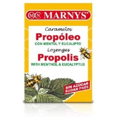 Marnys Caramelos Propóleo Mentol y Eucalipto Sin Azúcar 20 uds 36,5 gr Marnys Caramelos Propóleo Mentol y Eucalipto Sin Azúcar 20 uds 36,5 gr