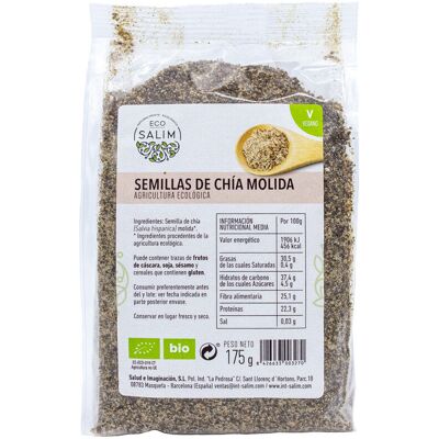 ECO-SALIM Semillas de Chía Molidas Bio 175 gr ECO-SALIM Semillas de Chía Molidas Bio 175 gr