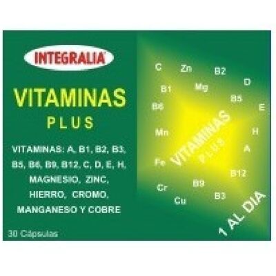 Integralia Vitamins Plus - 30 Cápsulas - Suplemento Nutricional Integralia Vitamins Plus - 30 Cápsulas - Suplemento Nutricional