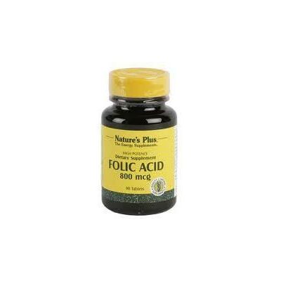 Ácido Fólico de Nature's Plus - 90 Tabletas - Suplemento Dietético Ácido Fólico de Nature's Plus - 90 Tabletas - Suplemento Dietético